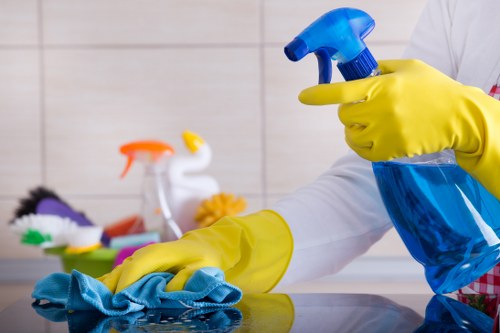 Deep kitchen cleaning during end of tenancy cleaning in SW17